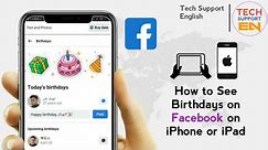 How To See Birthdays On Facebook On iPhone or iPad | Facebook Birthdays Events
