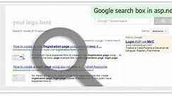 How to implement google search box in asp.net
