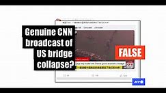 Chinese social media users share fabricated CNN report about 'cargo ship attacking US bridge'