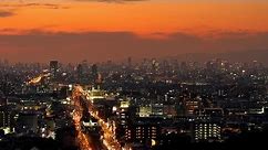 大阪の摩天楼 夕景～夜景 微速度撮影 Osaka Skyscrapers Twilight Time-lapse Japan