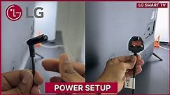 LG Smart TV: Power Setup 2-Slot Cord and Switch
