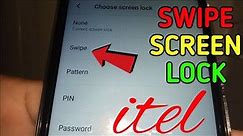 How to Enable Screen Lock in itel S15 | SWIPE Lock Screen