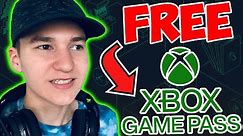 How to Get Xbox Gamepass For FREE - (2022)
