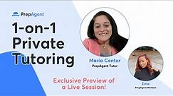 Real Estate Exam Live Study Session | PrepAgent Private Tutoring with Maria Center