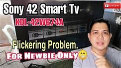 How to repair a Smart tv flickering display.