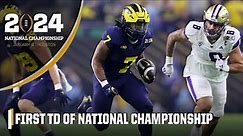 DONOVAN EDWARDS PUTS MICHIGAN UP FIRST IN THE NATIONAL CHAMPIONSHIP 📈 | ESPN College Football