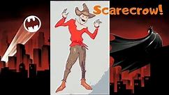 HOW TO DRAW SCARECROW FROM BATMAN! Comic style!