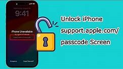 How to Unlock iPhone support.apple.com/passcode Screen