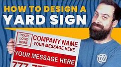 Yard Sign Design 101 | Tips for making your own BANDIT SIGNS