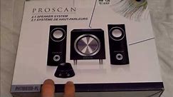 Proscan 2.1 Speaker System: Unboxing and Review