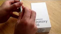 Samsung Galaxy S6 - How to insert / eject SIM card
