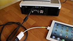 How to connect your iPad to a projector, screen or TV
