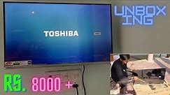 TOSHIBA 80 cm (32 inches) LED tv unboxing demo and review Smart Android LED TV