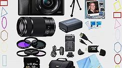 Sony Alpha a6000 Interchangeable Lens Camera with 55-210mm and 16-50mm Power Zoom Lenses (Black)