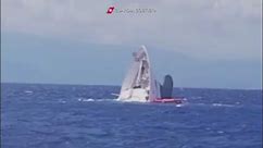 Superyacht sinking off Italian coast caught on video
