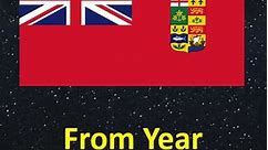 Evolution of Canada Flag (1606 - 2024)