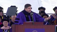 Gov. Pritzker quotes 'The Office' in Northwestern commencement speech