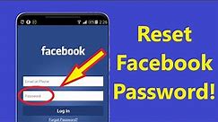 How to reset facebook password on android mobile see facebook password!! -Howtosolveit