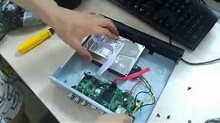 【Floureon US 】#2 how to install HDD for Floureon DVR kit -- 2nd Step Basic CCTV Dvr Kit Install