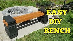 Simple Cinder Block Bench Build