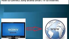How to connect Sony Bravia to Internet