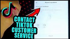 how to contact tiktok customer service