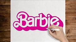 How to draw BARBIE Logo