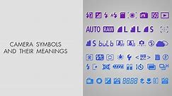 All Camera Symbols & Icons Overview 2024