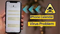 iPhone Calendar Virus Problem | How to remove virus from iPhone ?