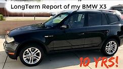 BMW X3 long Term Report.