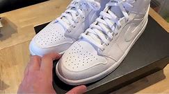 Air Jordan 1 Mid 'Triple White' - 554724-136 - Are they 2.0 or not??