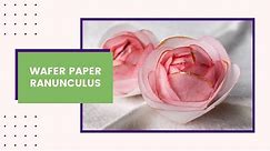 How to Make a Wafer Paper Ranunculus