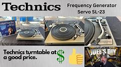 Technics SL-23 Turntable - Review - Excellent Technics turntable at a great price on the used market