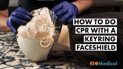 How to do CPR with a CPR Face Shield in a Keyring Pouch