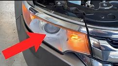 How To Remove / Replace Headlight Bulb On A 2011-2014 Ford Edge