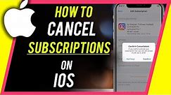 How to Cancel SUBSCRIPTIONS on iPhone or iPad