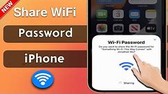 how share Wi Fi password on iPhone || how to share wifi password from iphone to iphone