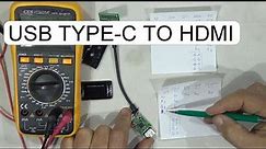 DISASSEMBLE AND WIRING TYPE-C USB 3.1 TO HDMI CONVERTER MHL