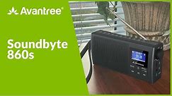 Portable 3-in-1 FM Radio with Bluetooth Speaker & SD Card MP3 Player - Soundbyte 860s
