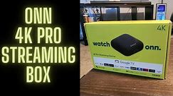 Onn 4K Pro Streaming Box Live Unboxing |