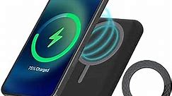 Magnetic Wireless Power Bank, 10000mAh Portable Charger, Battery Pack for iPhone 15/14/13/12 Series and Android/Samsung Cellphone, Magsafe Charger Potable with Multi & USB-PD Fast Charging