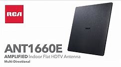 RCA ANT1660E SLIVR XL Amplified Indoor Flat Multi-Directional HDTV Antenna
