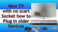 No SCART on your new TV! connect old equipment to current TV's