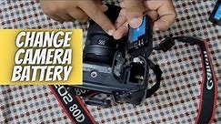 How To Change Battery Of Canon Camera