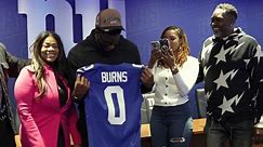 Brian Burns' first day as a New York Giant
