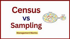 difference between census and sampling method,difference between census and sample survey
