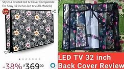 Stylista Printed led tv Cover Compatible for Sony 32 inches led tvs (All Models)