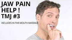 TMJ #3 Massage and Stretches for Jaw Pain - Intra Oral Trigger Point Work - TMD