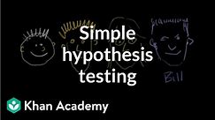 Simple hypothesis testing | Probability and Statistics | Khan Academy