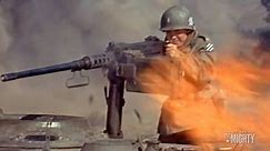 Audie Murphy saved his men from atop a burning tank